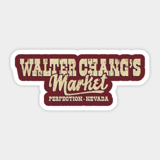 Walter Chang's Market - Distressed Sticker